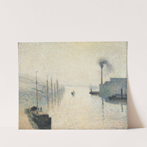L’Île Lacroix, Rouen (The Effect of Fog) by Camille Pissarro