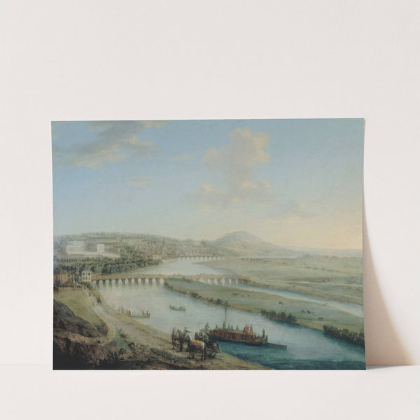 L'Ile Seguin, le pont de Sèvres et Saint-Cloud by Charles-Léopold Grevenbroeck