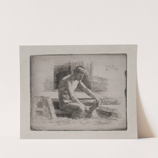 Lille badende mand by Carl Bloch