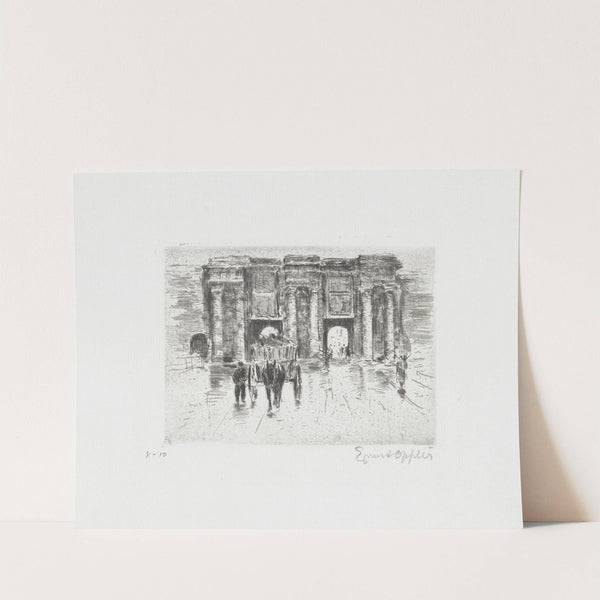 Lille; Porte de Donai (1916) by Ernst Oppler