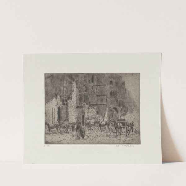 Lille; Ruine (1916) by Ernst Oppler