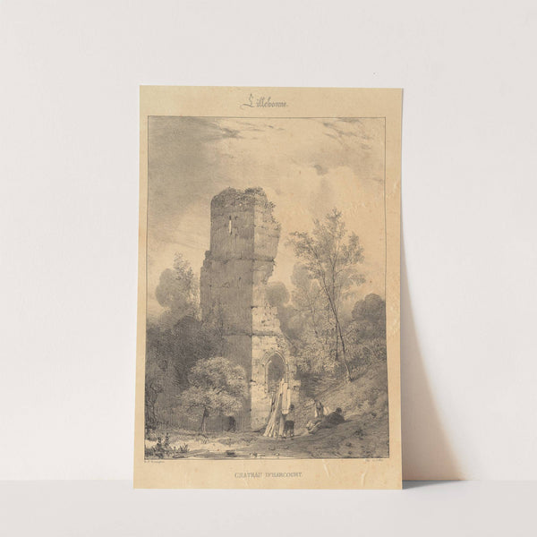 Lillebonne - Chateau d'Harcourt by Richard Parkes Bonington