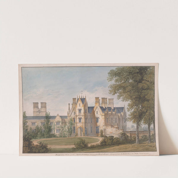 Lilleshall, Shropshire; View of the North Entrance and of the West Front by Sir Jeffry Wyatville