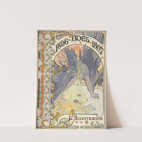 L’Illustration, Noël, 1896 (1896) by Alphonse Mucha