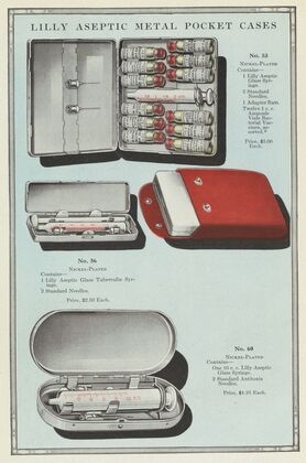 Lilly Aseptic Metal Pocket Cases