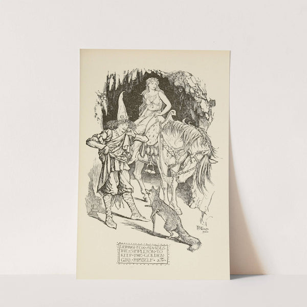 Limping Fox advises the Simpleton to keep the Golden Girl himself (1905) by Henry Justice Ford