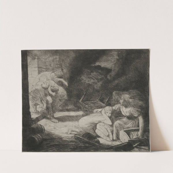 L’Incendie (1876) by Alphonse Legros