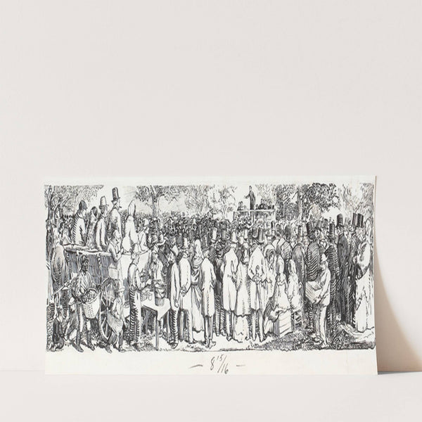 Lincoln Addressing Crowd (1908) by John Sloan