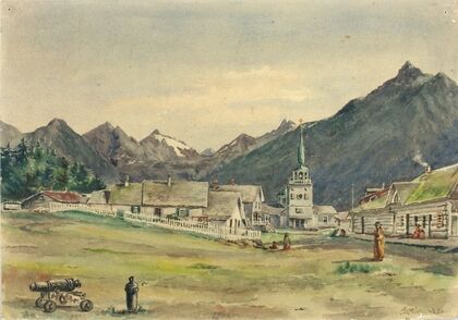 Lincoln Street, Sitka, 1887 — size preview