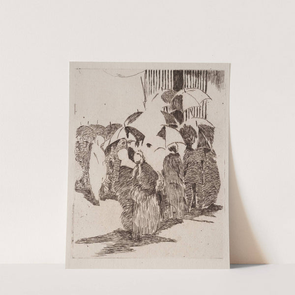 Line in Front of the Butcher Shop (1870–71) by Édouard Manet