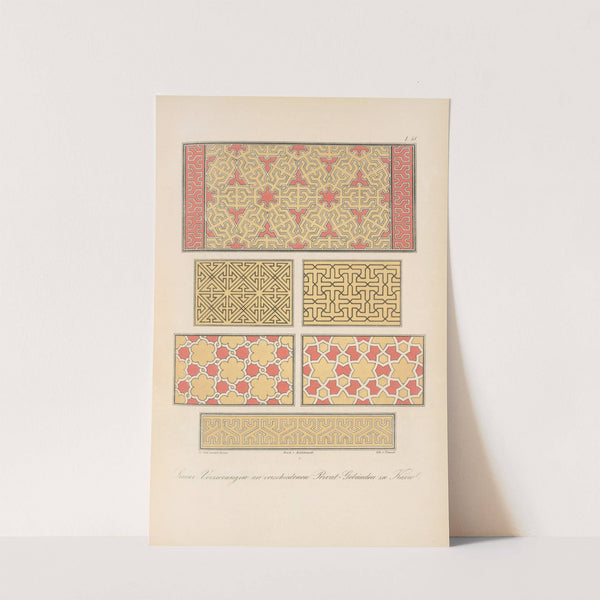 Linear-Verzierungen an verschiedenen Privat=Gebäuden zu Kairo by Friedrich Maximilian Hessemer