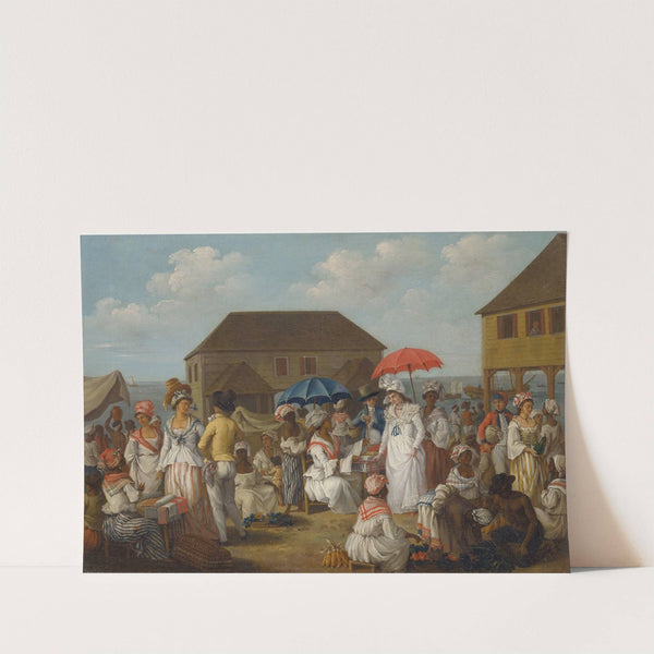 Linen Market, Dominica (circa 1780) by Agostino Brunias