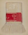 Linen – Red Border with Sunflower