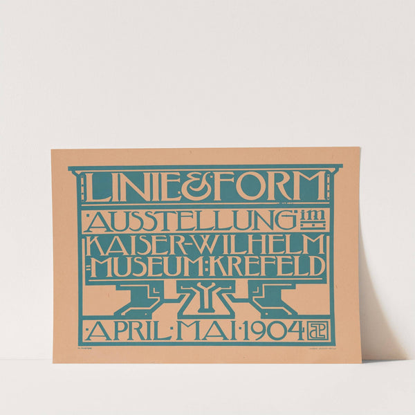Linie & Form – Ausstellung im Kaiser-Wilhelm Museum Krefeld (1904) by Jules De Praetere