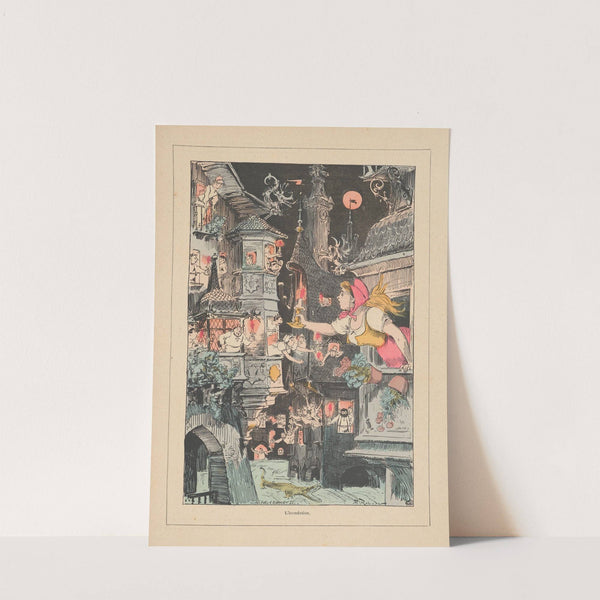 L’inondation (1881) by Albert Robida