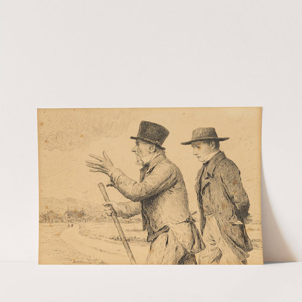 L’instituteur et le pasteur by Albert Anker