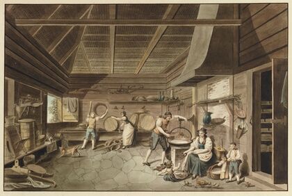 L’Interieur d’un Chalet dans le Simmenthal (1803)