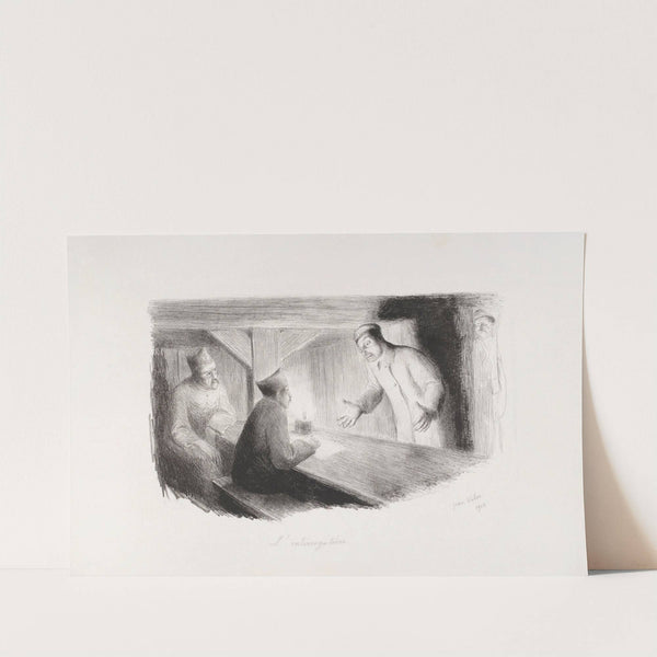 L’interrogatoire – le prisonnier (1918) by Jean Veber