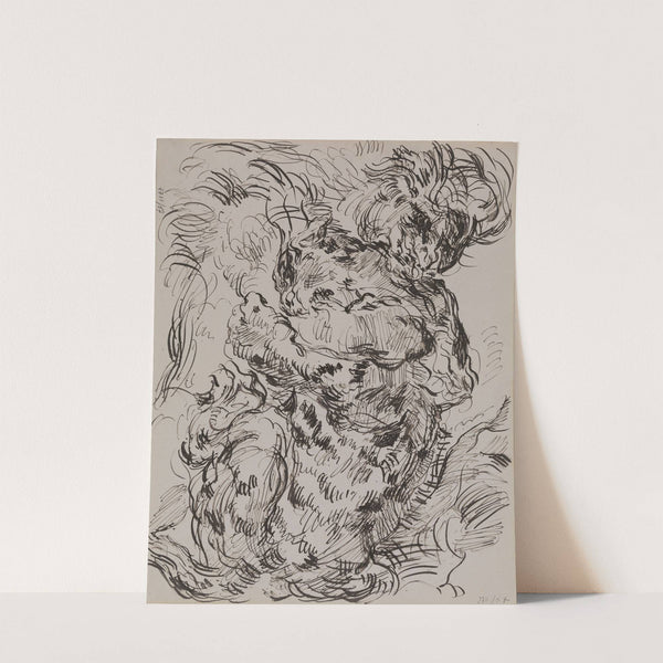 Lion and Tiger in Combat by James Ensor