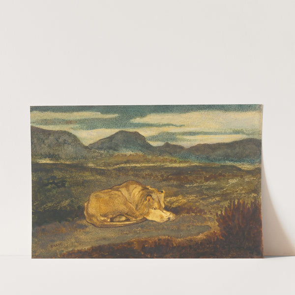 Lion Endormi by Antoine-Louis Barye