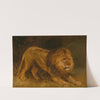 Lion guettant une proie by Rosa Bonheur