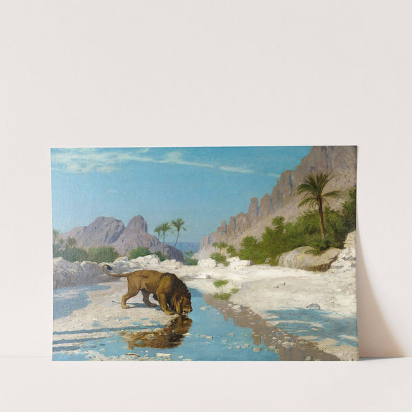 Lion in the Desert  (circa 1885) by Jean-Léon Gérôme