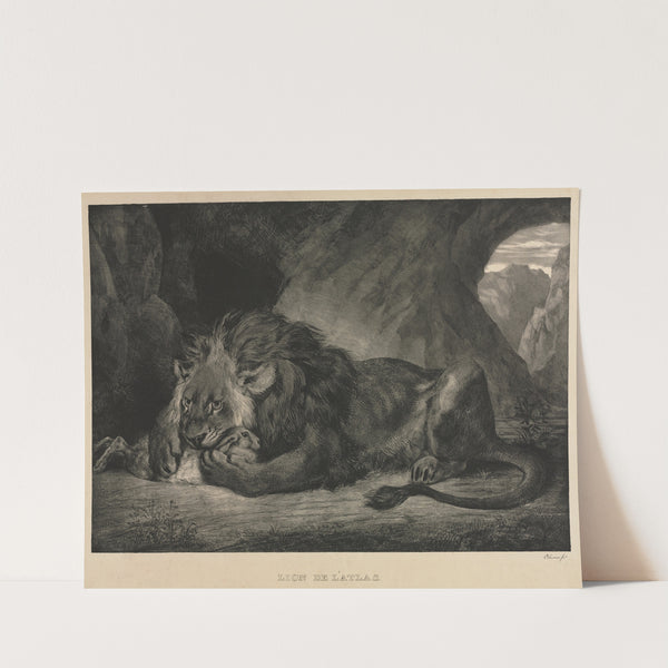 Lion of the Atlas Mountains (1829) by Eugène Delacroix