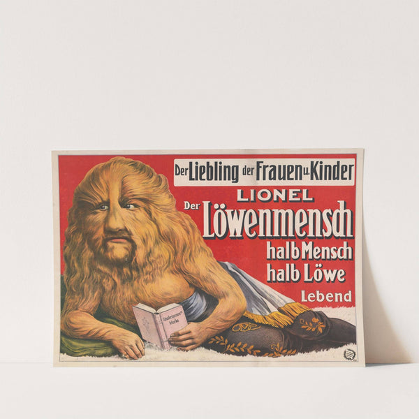 Lionel der Löwenmensch (1913) by Adolf Friedländer Lith.