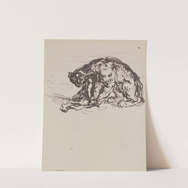 Lioness Devouring her Prey by James Ensor