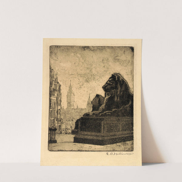 Lions in a London Square by Esther Blaikie MacKinnon