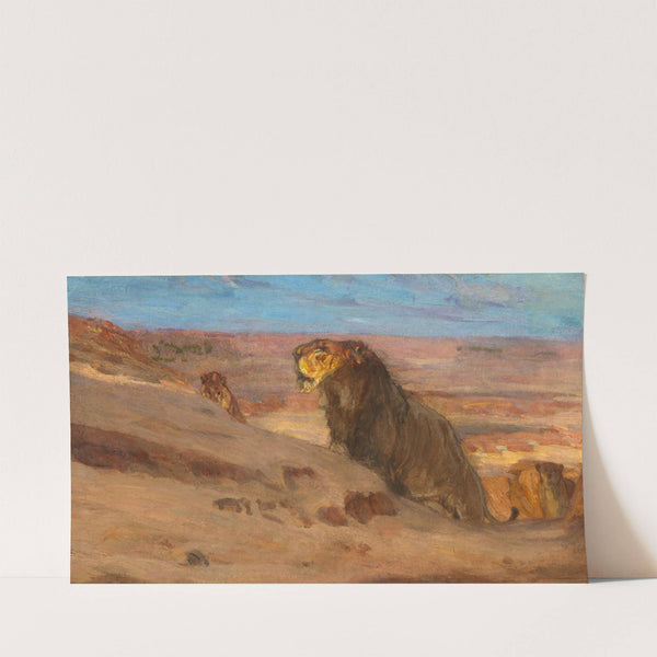 Lions in the Desert (ca. 1897-1900) by Henry Ossawa Tanner