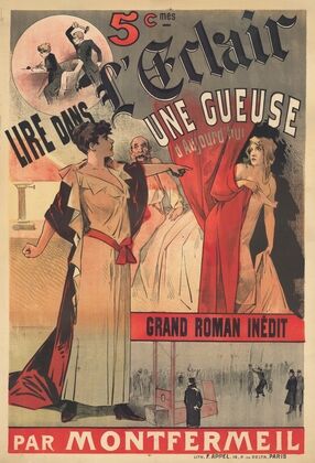 Lire dans L’Éclair – une gueuse d’aujourd’hui, grand roman inédit par Montfermeil (1889)