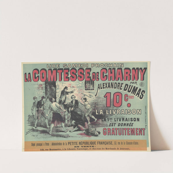 Lire samedi prochain, la Comtesse de Charny par Alexandre Dumas (1890) by Gabriel Avit