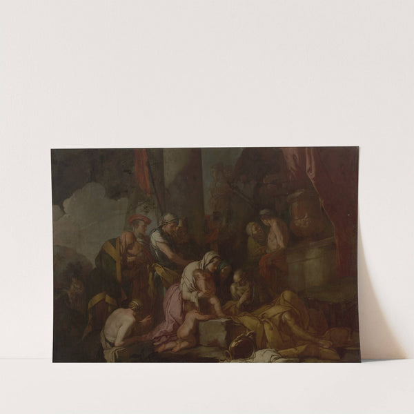 Liriope bringing Narcissus before Tiresias by Giulio Carpioni