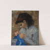 Lise Sewing by Pierre-Auguste Renoir