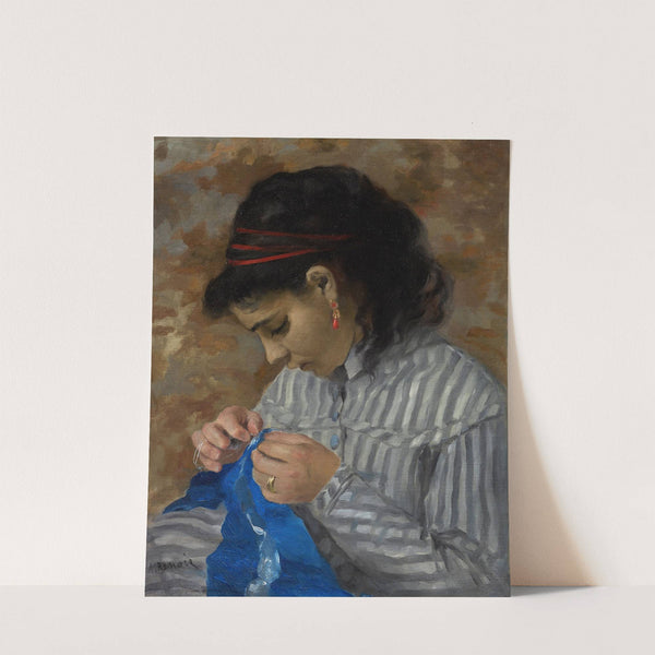Lise Sewing by Pierre-Auguste Renoir