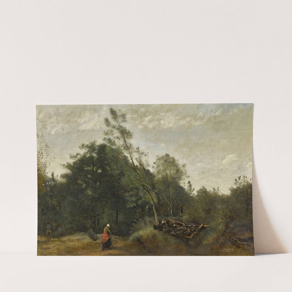 Lisière de bois en Limousin by Jean-Baptiste-Camille Corot