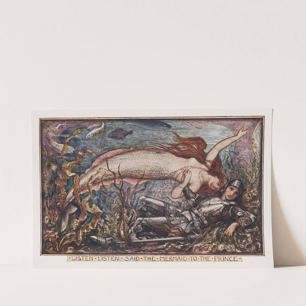 Listen listen said the mermaid to the prince by Henry Justice Ford