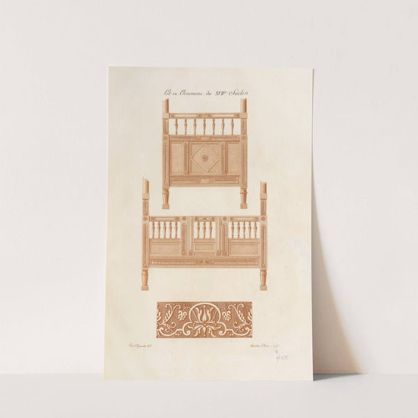 Lit et ornement du XVIIe. siècle. (1839) by Nicolas Xavier Willemin