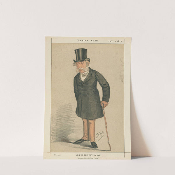 Literary; ‘Adjutant -General of the Forces’, Sir Richard Airey, July 19, 1873 (1873) by Leslie Matthew Ward