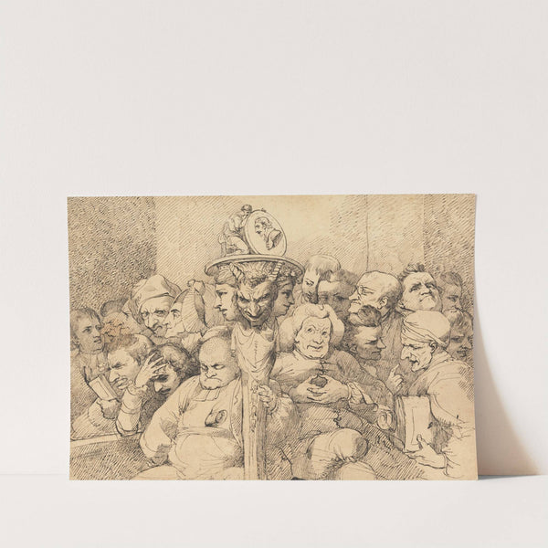 Literary Characters Assembled Around the Medallion of Shakespeare by John Hamilton Mortimer