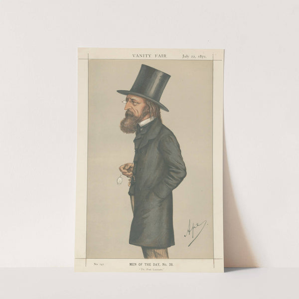 Literary; ‘The Poet Laureate’, Lord Alfred Tennyson, July 22, 1871 (1871) by Carlo Pellegrini