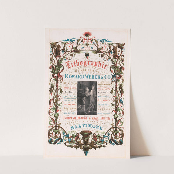 Lithographic establishment of Edward Weber & Co. (1850) by Edward Weber & Co.