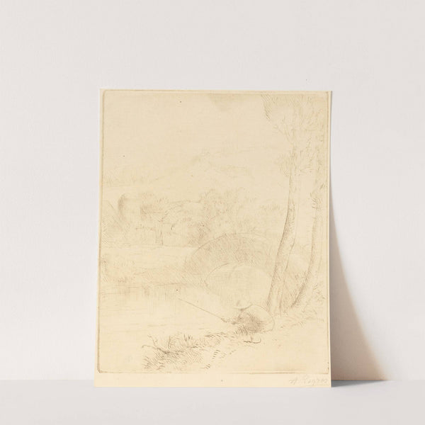 Little Angler (Le petit pecheur a la ligne) by Alphonse Legros