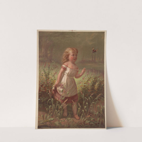Little barefoot and the butterfly by Armstrong & Co. Lith.