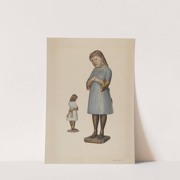 Little Fanny Carved Figure by Stanley Mazur