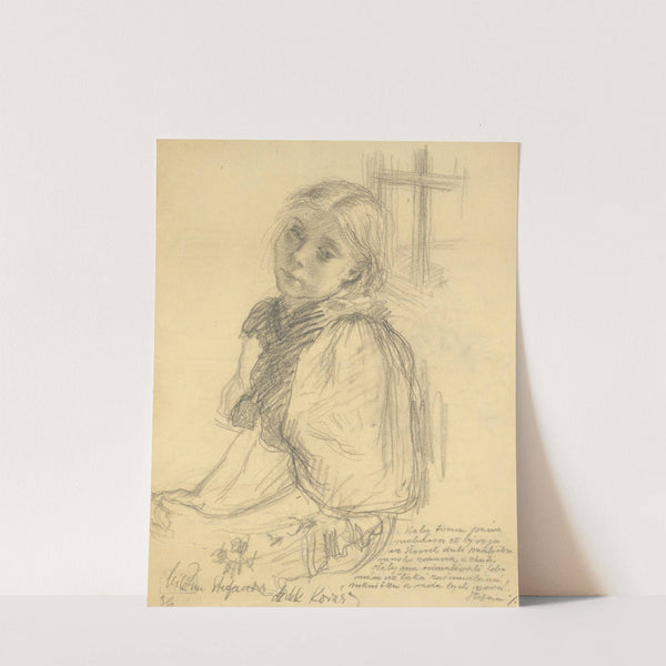 Little Girl in a Blouse with Large Sleeves by Vladimír Kovář