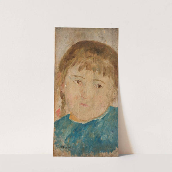 Little girl in a blue dress (1912) by Tadeusz Makowski