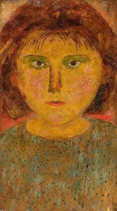 Little girl with a fringe
