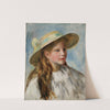 Little Girl With A Hat (Jeune Fille Au Chapeau) by Pierre-Auguste Renoir